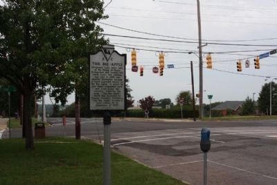 The Big Apple Marker, looking west at the intersection Park St and Hampton St.. Click for full size. The Big Apple Marker, looking west at the intersection Park St and Hampton St. image. Click for full size.