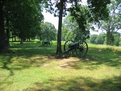 Artillery on Prospect Hill. Click for full size. Artillery on Prospect Hill image. Click for full size.