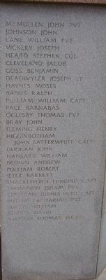 Revolutionary War Soldiers Marker. Click for full size. Revolutionary War Soldiers Marker image. Click for full size.