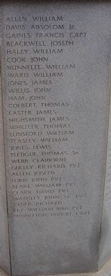 Revolutionary War Soldiers Marker. Click for full size. Revolutionary War Soldiers Marker image. Click for full size.