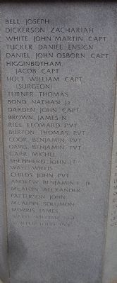 Revolutionary War Soldiers Marker. Click for full size. Revolutionary War Soldiers Marker image. Click for full size.