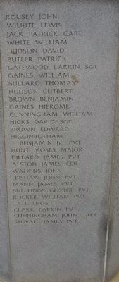 Revolutionary War Soldiers Marker. Click for full size. Revolutionary War Soldiers Marker image. Click for full size.