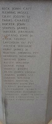 Revolutionary War Soldiers Marker. Click for full size. Revolutionary War Soldiers Marker image. Click for full size.