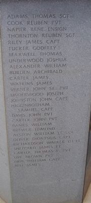 Revolutionary War Soldiers Marker. Click for full size. Revolutionary War Soldiers Marker image. Click for full size.
