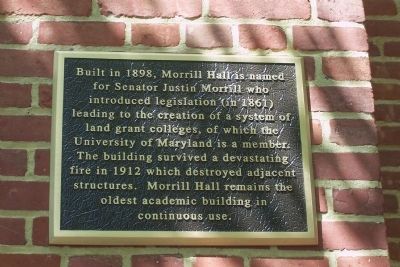 Morrill Hall Marker image. Click for full size.