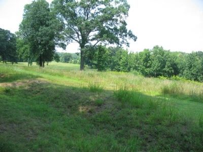 Confederate Earthworks on Prospect Hill. Click for full size. Confederate Earthworks on Prospect Hill image. Click for full size.