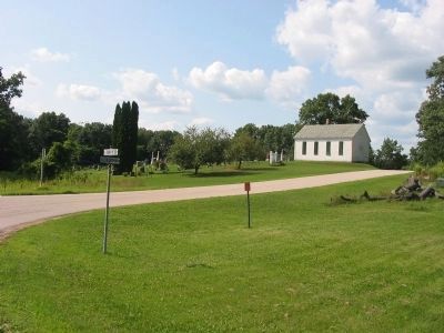 Cemetery and Church image. Click for full size.