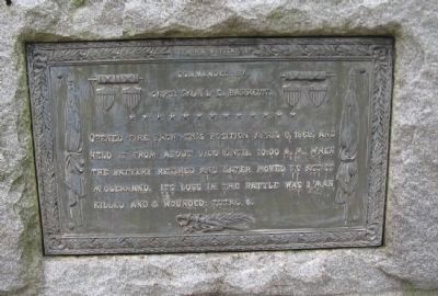 Plaque on Back of Monument. Click for full size. Plaque on Back of Monument image. Click for full size.