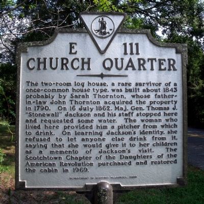 Church Quarter Marker image. Click for full size.
