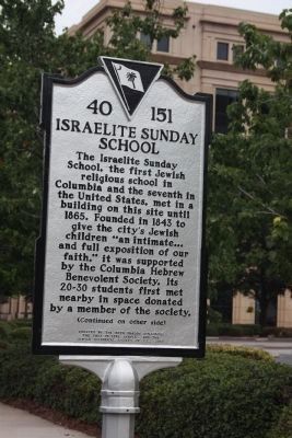 Israelite Sunday School Marker image. Click for full size.