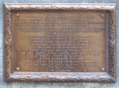Monument to South Carolina Women of the Confederacy Marker, east face image. Click for full size.