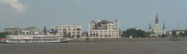 The Vieux Carr seen from the Mississippi River image. Click for full size.
