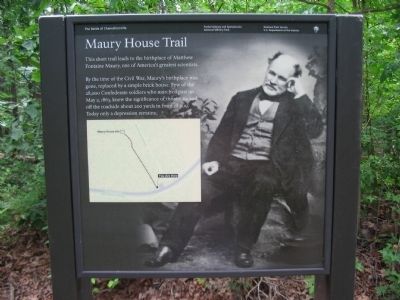 Maury House Trail Marker image. Click for full size.