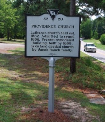 Providence Church Marker image. Click for full size.