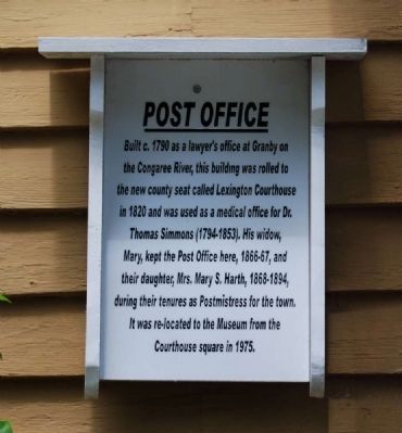 Post Office Marker. Click for full size. Post Office Marker image. Click for full size.