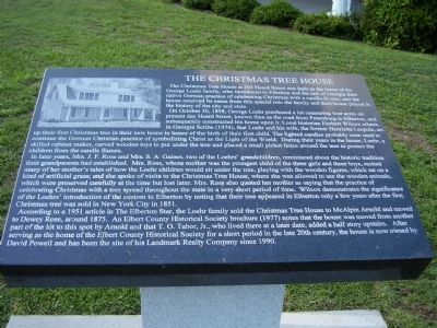 The Christmas Tree House Marker. Click for full size. The Christmas Tree House Marker image. Click for full size.