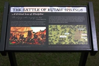 Battle of Eutaw Springs Marker image. Click for full size.