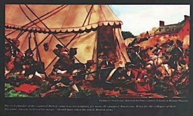 Left picture; Painting by Don Trolam Historical Art Painting courtesy of American Heritage Magazine image. Click for full size.