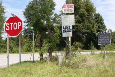 Berkeley County Marker at intersection with County Line Rd.. Click for full size. Berkeley County Marker at intersection with County Line Rd. image. Click for full size.
