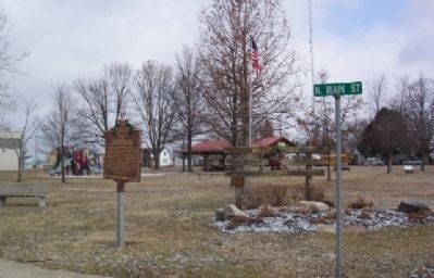 The Deercreek Frontier / Williamsport and Deercreek Township Marker image. Click for full size.