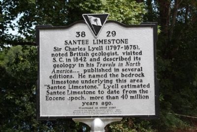 Santee Limestone Marker image. Click for full size.