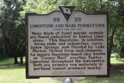 Limestone and Marl Formations Marker image. Click for full size.