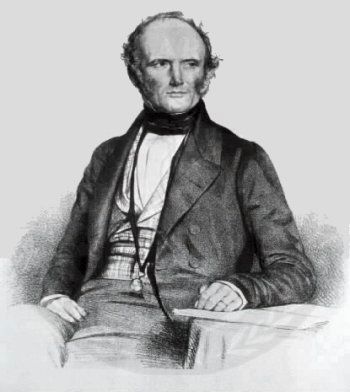 Sir Charles Lyell (1797-1875), noted British geologist, as mentioned on marker image. Click for full size.