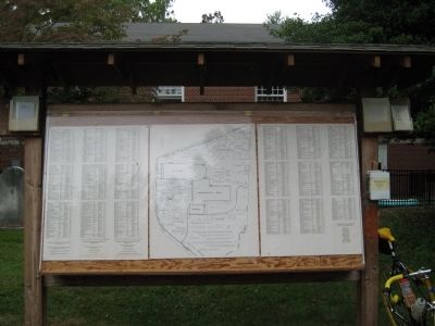 Basking Ridge Presbyterian Church Graveyard - Burial Map image. Click for full size.