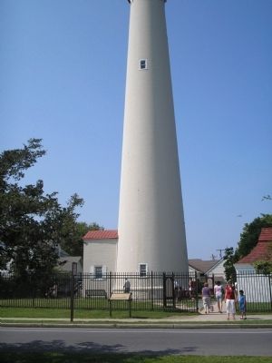 Marker at the Cape May Lighthouse. Click for full size. Marker at the Cape May Lighthouse image. Click for full size.