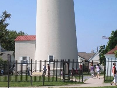 Marker at Cape May Lighthouse image. Click for full size.