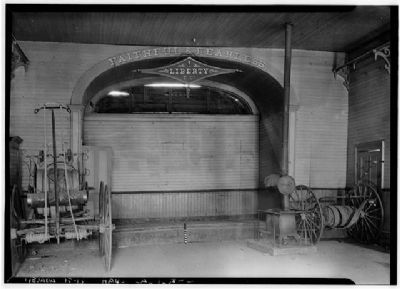 Liberty Fire House, Gold Hill - Inerior. Click for full size. Liberty Fire House, Gold Hill - Inerior image. Click for full size.