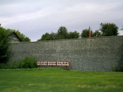 Old Fort Boise Replica image. Click for full size.
