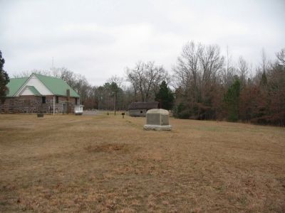 Monument and the Modern Shiloh Church image. Click for full size.