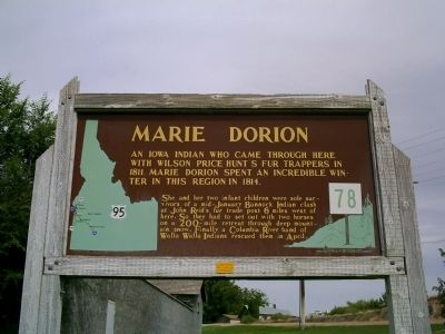 Marie Dorion Marker image. Click for full size.