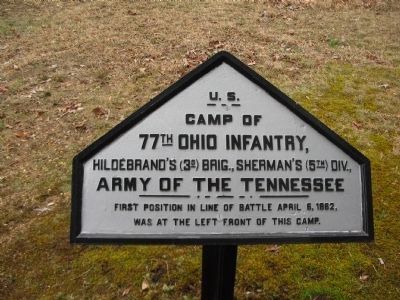 77th Ohio Infantry Camp Tablet image. Click for full size.