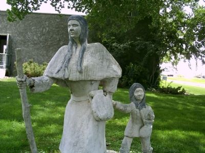 Nearby Statue of Marie Dorion image. Click for full size.