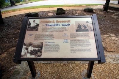 Roosevelt and Dowdell's Knob Interpretive Sign image. Click for full size.
