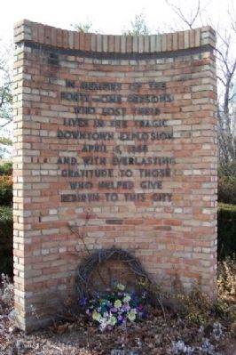 1968 Downtown Richmond Explosion Marker. Click for full size. 1968 Downtown Richmond Explosion Marker image. Click for full size.