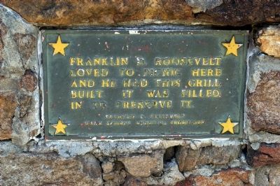 Marker on the Roosevelt Barbeque image. Click for full size.