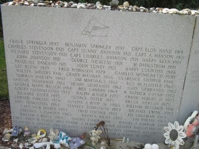 List of Fisherman Lost at Sea. Click for full size. List of Fisherman Lost at Sea image. Click for full size.