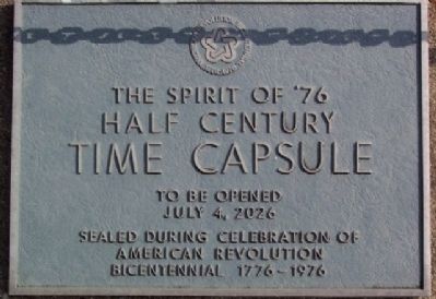 Bicentennial Time Capsule Marker image. Click for full size.