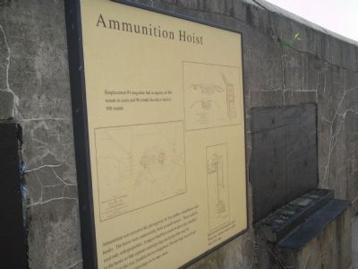 Ammunition Hoist Marker. Click for full size. Ammunition Hoist Marker image. Click for full size.
