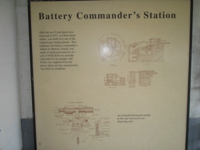 Battery Commander’s Station Marker. Click for full size. Battery Commander’s Station Marker image. Click for full size.