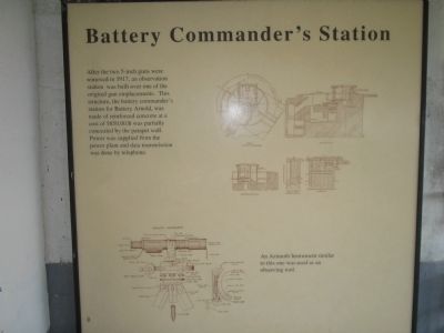 Battery Commanders Station Marker image. Click for full size.