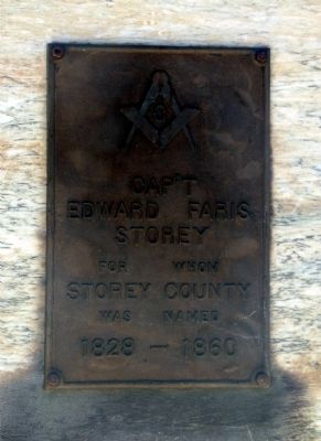 Captain Edward Faris Storey Marker. Click for full size. Captain Edward Faris Storey Marker image. Click for full size.