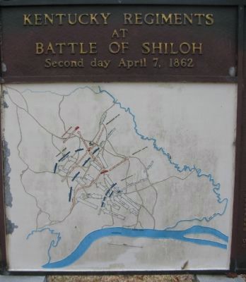 Battle Map - April 7, 1862 image. Click for full size.