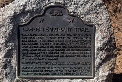 Lassen Emigrant Trail Marker. Click for full size. Lassen Emigrant Trail Marker image. Click for full size.