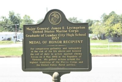 Major General James E. Livingston Marker image. Click for full size.