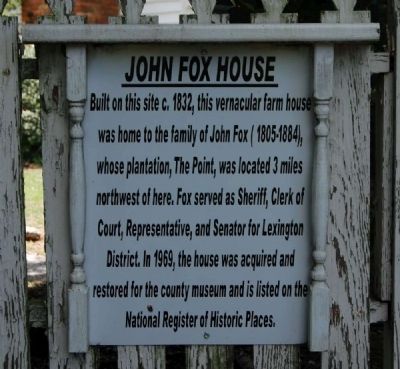 John Fox House Marker. Click for full size. John Fox House Marker image. Click for full size.