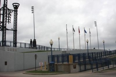 South Ramp to - Walkway on top of the Levee - with - Clock on Top.... Click for full size. South Ramp to - Walkway on top of the Levee - with - Clock on Top... image. Click for full size.